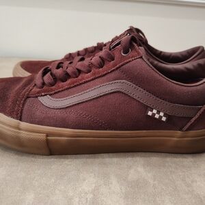 Vans Old Skool Shoes - Dark Red/Gum Size 11.5 Men's